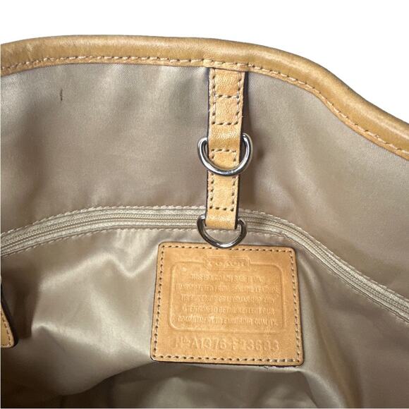 COACH Color Block Shoulder Tote Bag - Picture 9 of 13